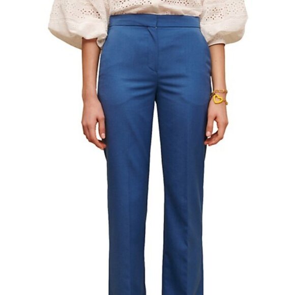 Maje Women's Palex Straight-Leg Pants Blue Size 42/US XL6179